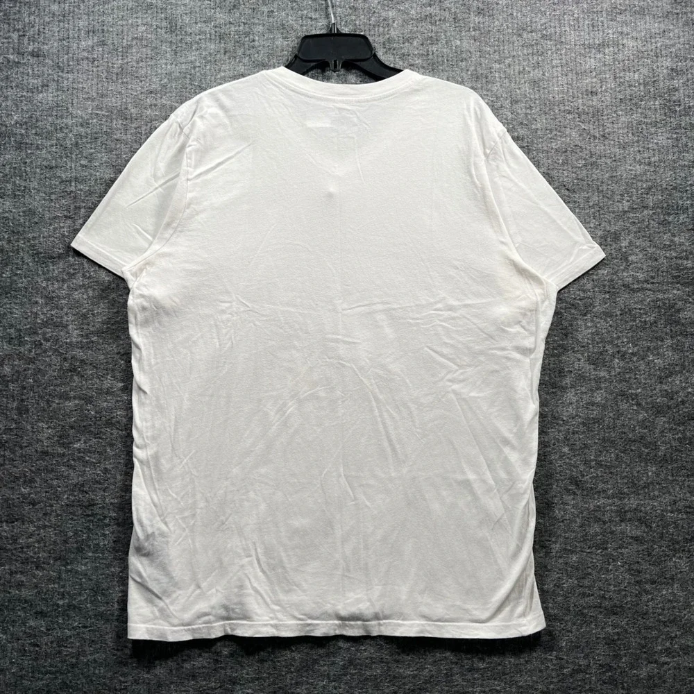 Harley-Davidson 115th Anniversary Mens White V-Neck Graphic T-Shirt XL 5589